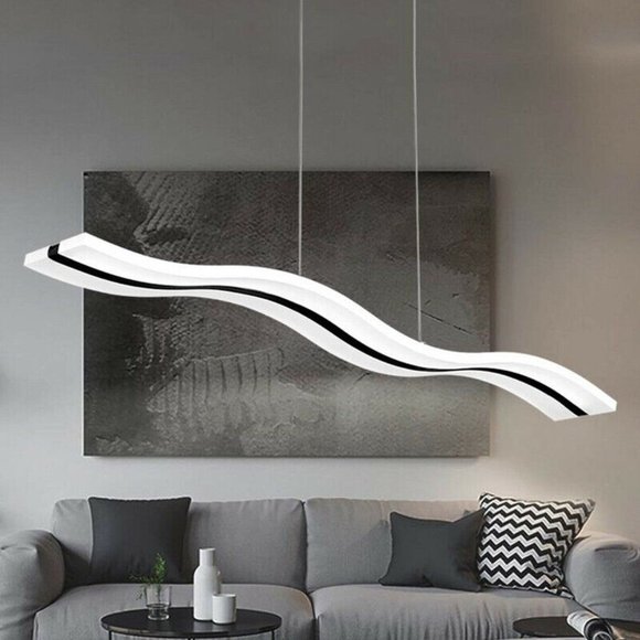 Curvy Wave Chandelier / Ceiling Light - Picture 8 of 16